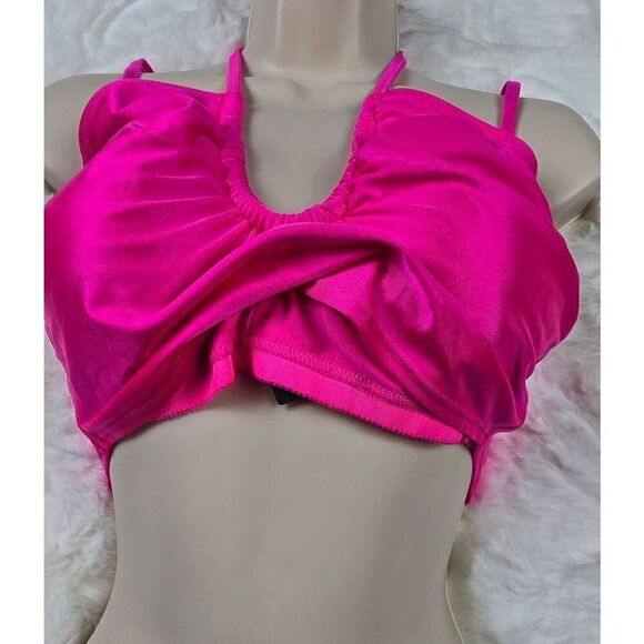 Wild Fable Pink Halter Bikini Top  Medium - Picture 4 of 5